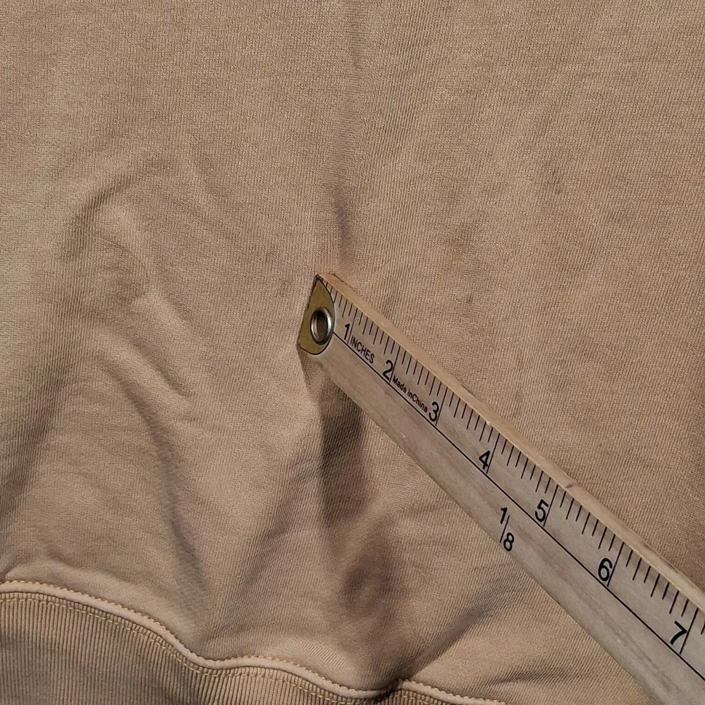 Y2K J. Crew‎ Garment-dyed french terry crewneck sweatshirt Camel  Mens MT - Picture 9 of 14